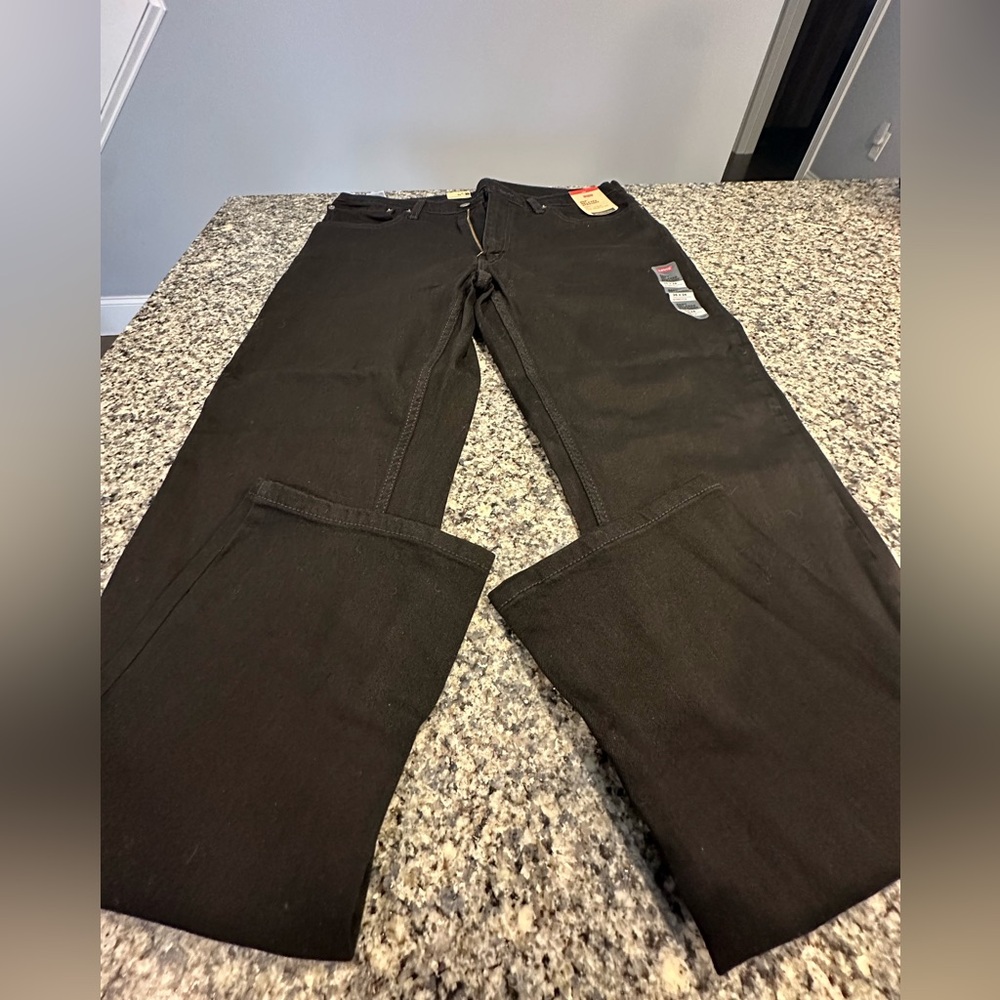 Men's Black Levi's 559 Relaxed Straight stretch 36x34 Loose through thigh